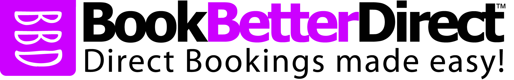 BookBetterDirect, direct bookings made easy logo.